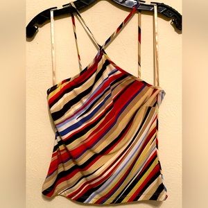 BCBG Striped Tank Top